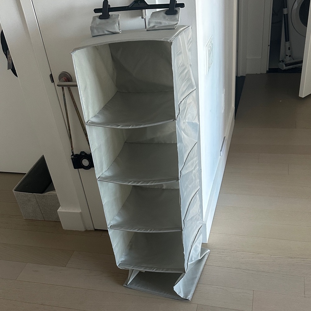 Hanging Closet Organizer in Gray